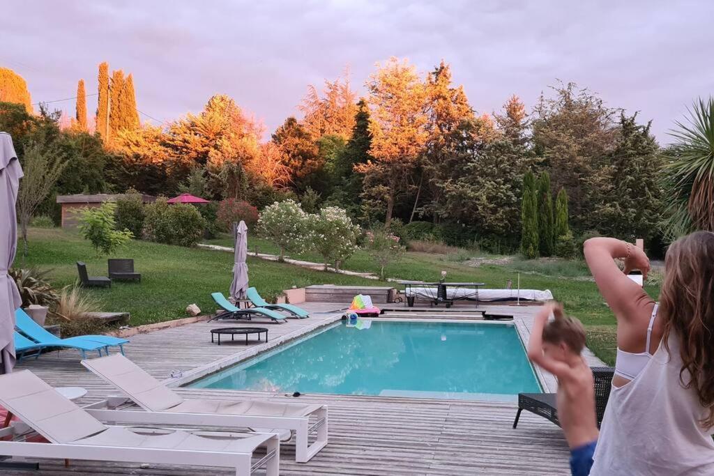 Chalet Bois Cosy Avec Piscine Aix Nature Aix-en-Provence Extérieur photo